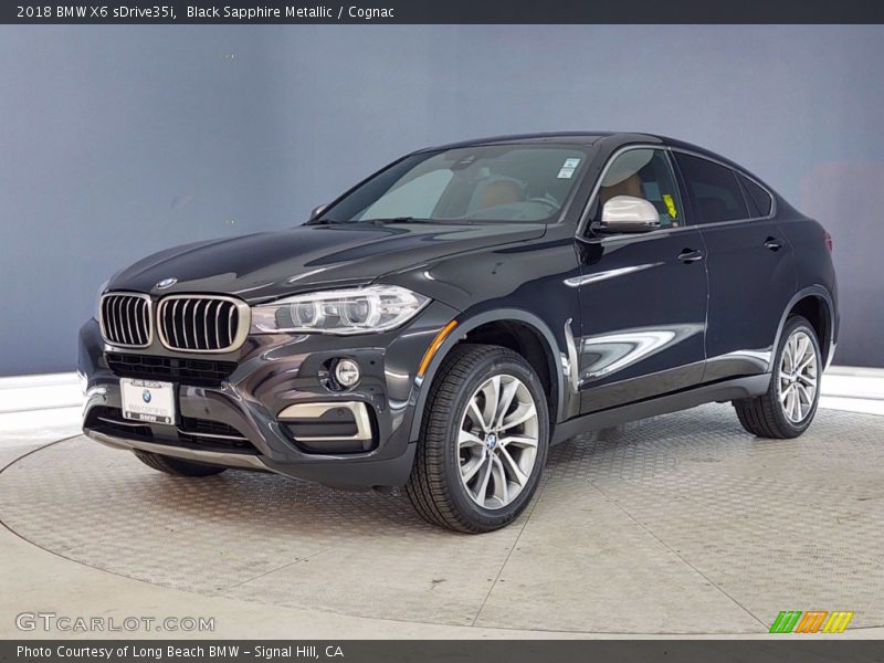 Black Sapphire Metallic / Cognac 2018 BMW X6 sDrive35i