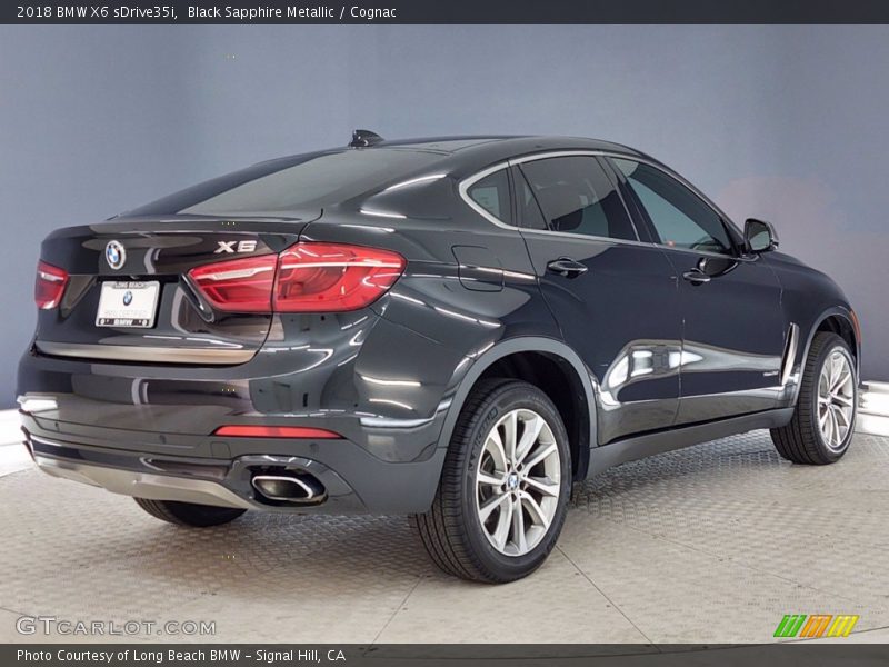 Black Sapphire Metallic / Cognac 2018 BMW X6 sDrive35i