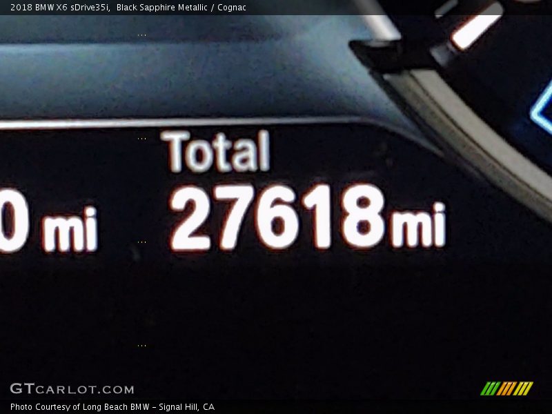 Black Sapphire Metallic / Cognac 2018 BMW X6 sDrive35i