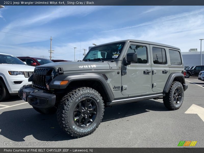 Sting-Gray / Black 2021 Jeep Wrangler Unlimited Willys 4x4
