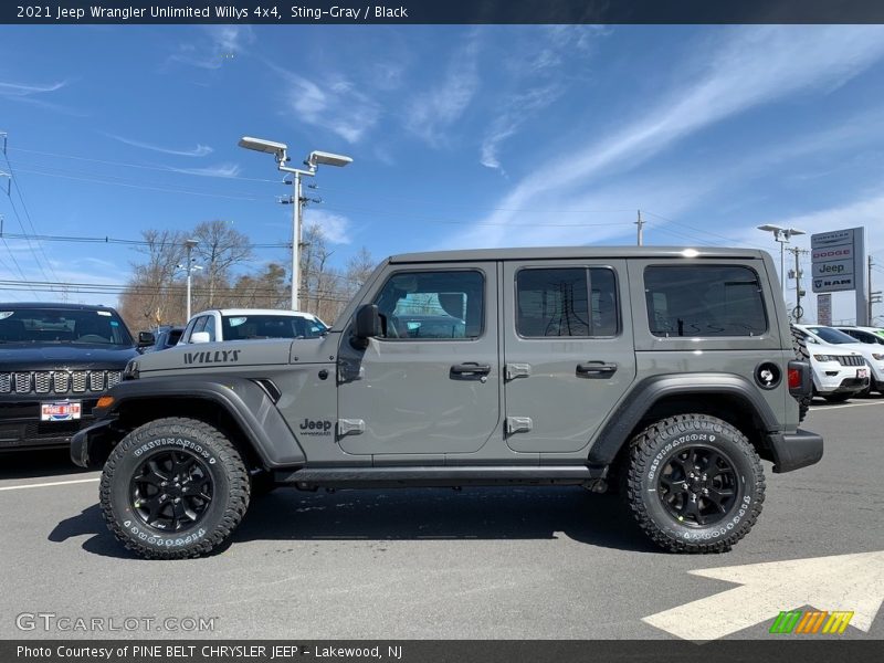  2021 Wrangler Unlimited Willys 4x4 Sting-Gray