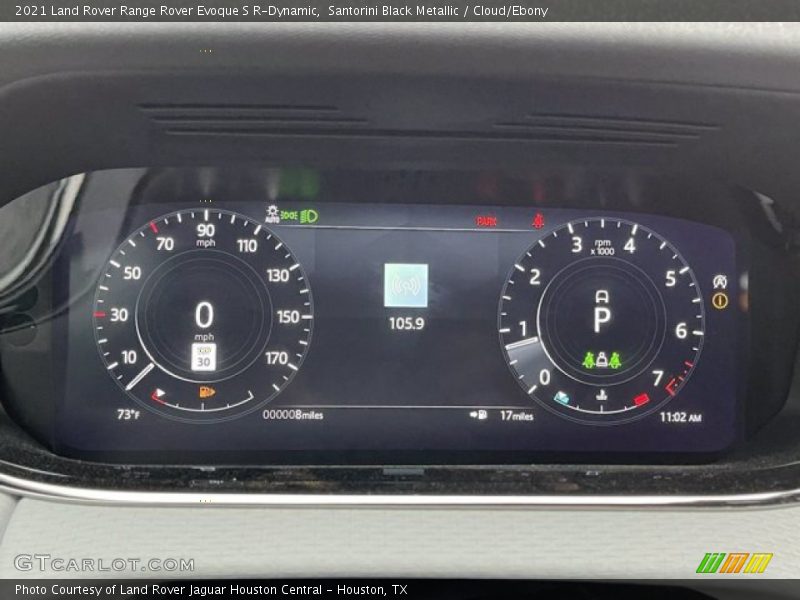 Santorini Black Metallic / Cloud/Ebony 2021 Land Rover Range Rover Evoque S R-Dynamic