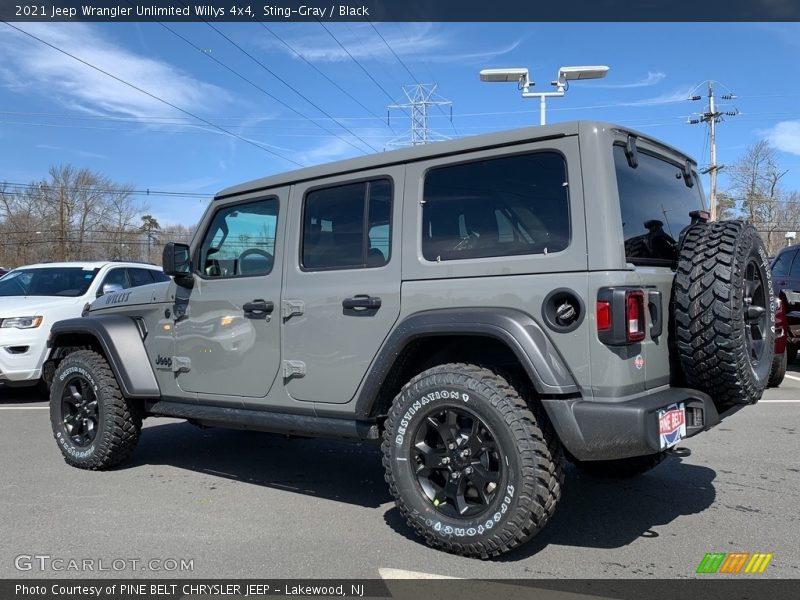 Sting-Gray / Black 2021 Jeep Wrangler Unlimited Willys 4x4