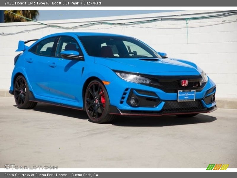 Front 3/4 View of 2021 Civic Type R
