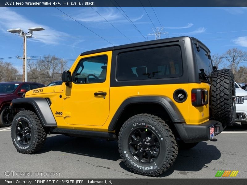 Hellayella / Black 2021 Jeep Wrangler Willys 4x4