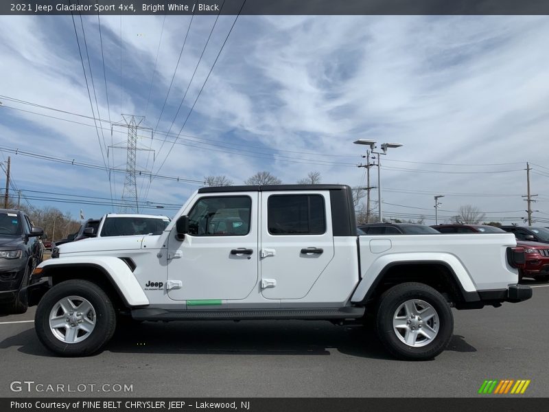 Bright White / Black 2021 Jeep Gladiator Sport 4x4