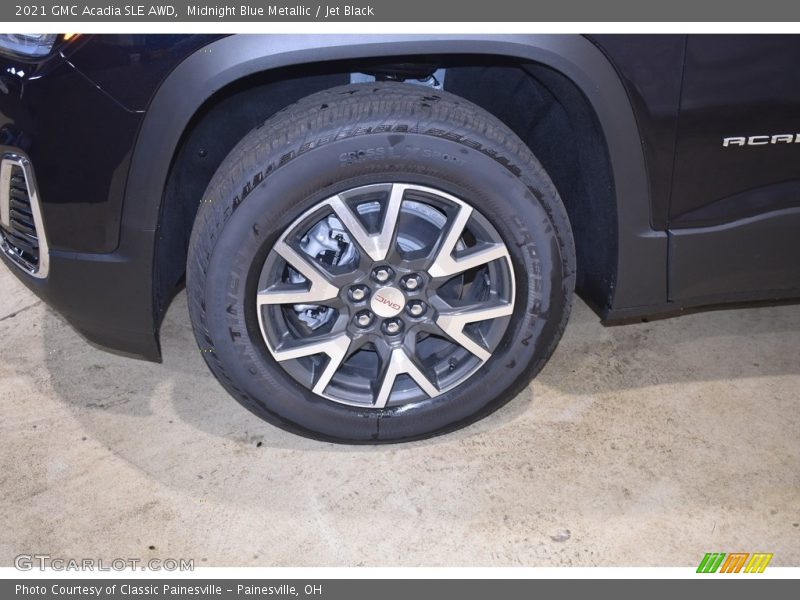 Midnight Blue Metallic / Jet Black 2021 GMC Acadia SLE AWD