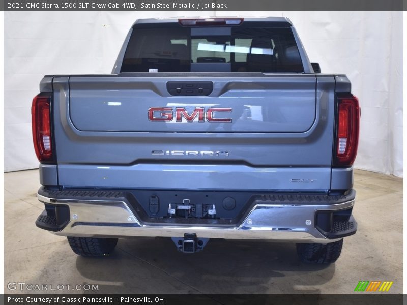Satin Steel Metallic / Jet Black 2021 GMC Sierra 1500 SLT Crew Cab 4WD