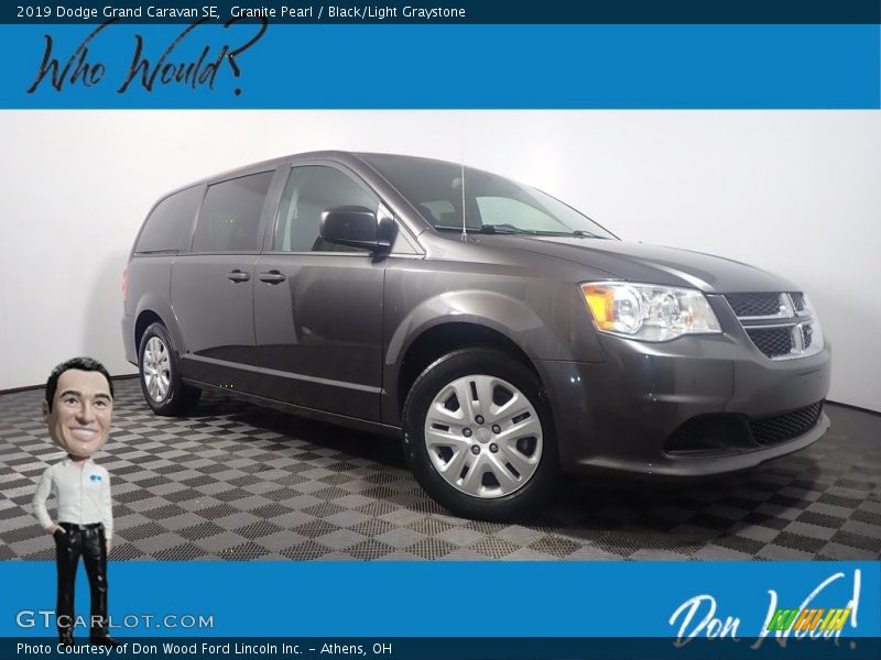 Granite Pearl / Black/Light Graystone 2019 Dodge Grand Caravan SE