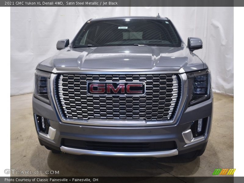 Satin Steel Metallic / Jet Black 2021 GMC Yukon XL Denali 4WD