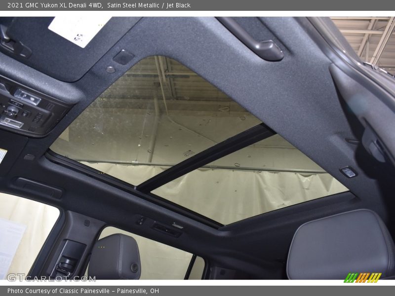 Satin Steel Metallic / Jet Black 2021 GMC Yukon XL Denali 4WD