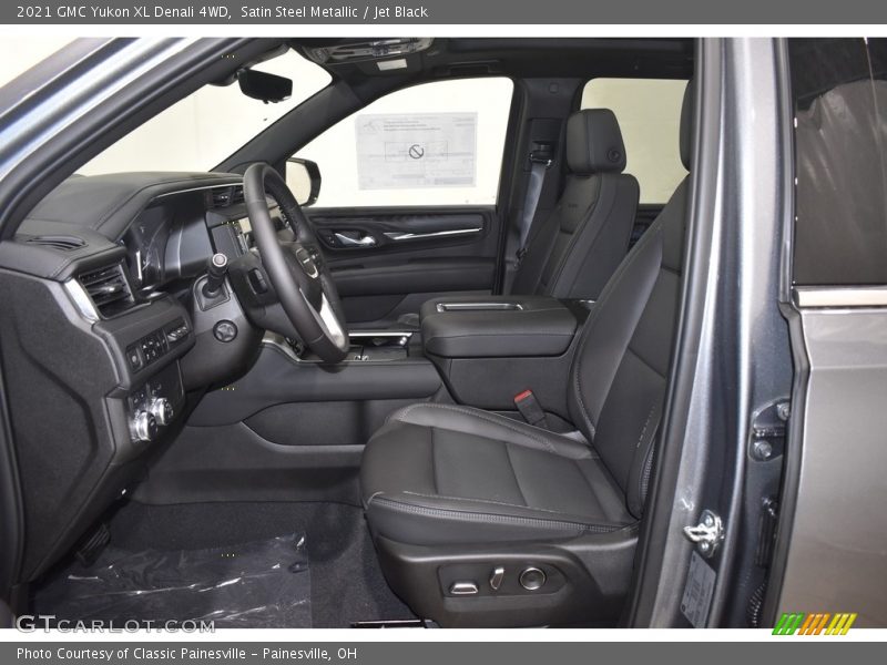 Satin Steel Metallic / Jet Black 2021 GMC Yukon XL Denali 4WD