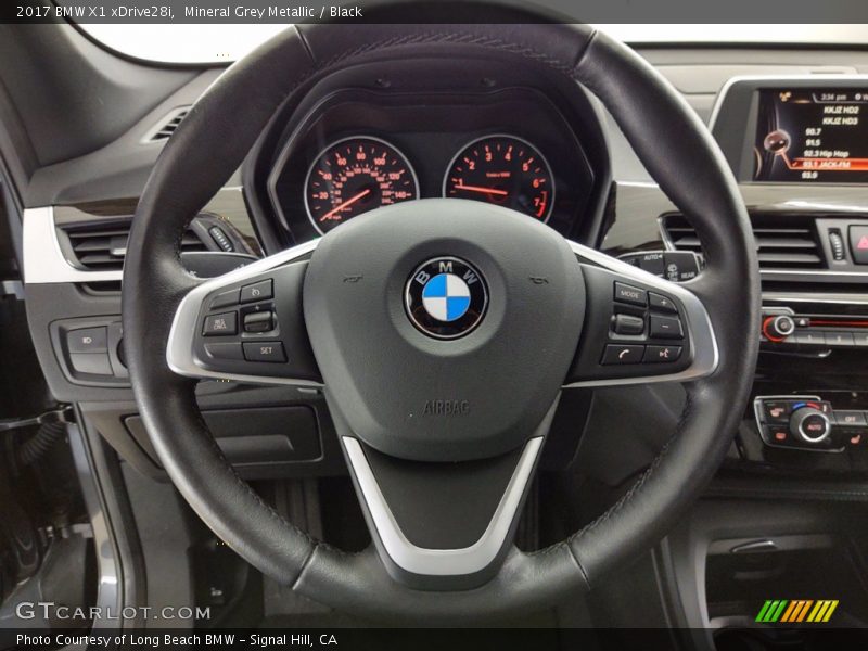 Mineral Grey Metallic / Black 2017 BMW X1 xDrive28i
