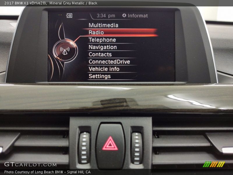 Mineral Grey Metallic / Black 2017 BMW X1 xDrive28i
