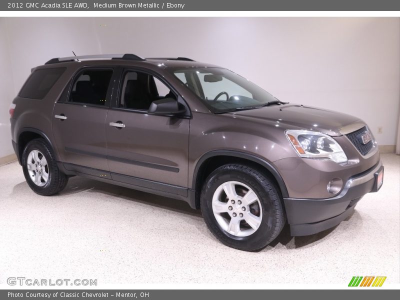 Medium Brown Metallic / Ebony 2012 GMC Acadia SLE AWD