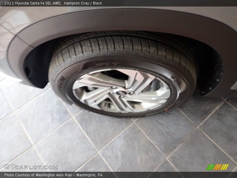 Hampton Gray / Black 2021 Hyundai Santa Fe SEL AWD