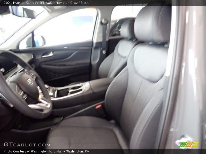 Hampton Gray / Black 2021 Hyundai Santa Fe SEL AWD