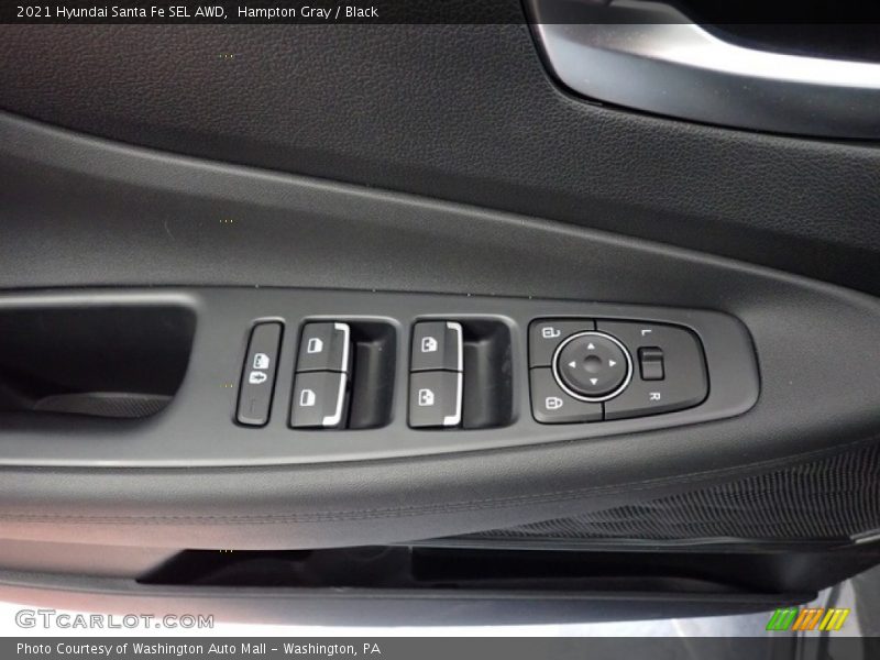 Hampton Gray / Black 2021 Hyundai Santa Fe SEL AWD
