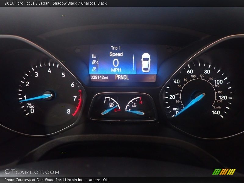 Shadow Black / Charcoal Black 2016 Ford Focus S Sedan