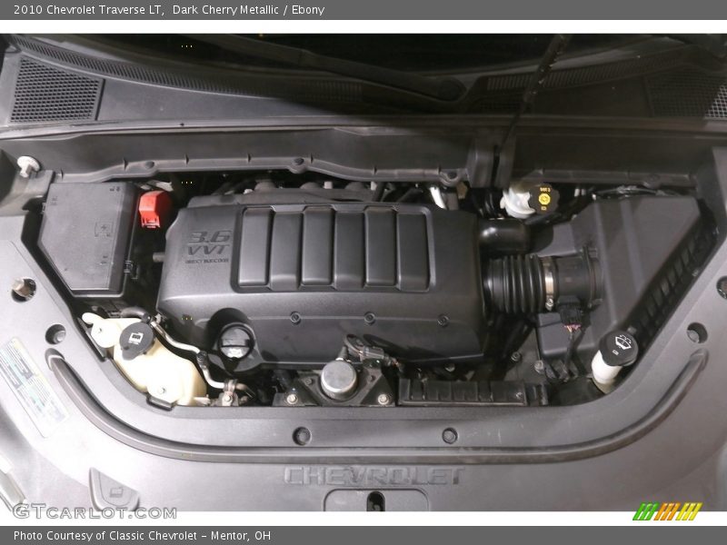 Dark Cherry Metallic / Ebony 2010 Chevrolet Traverse LT