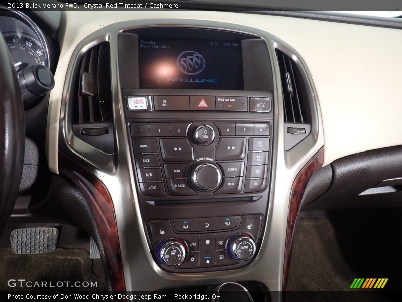 Crystal Red Tintcoat / Cashmere 2013 Buick Verano FWD