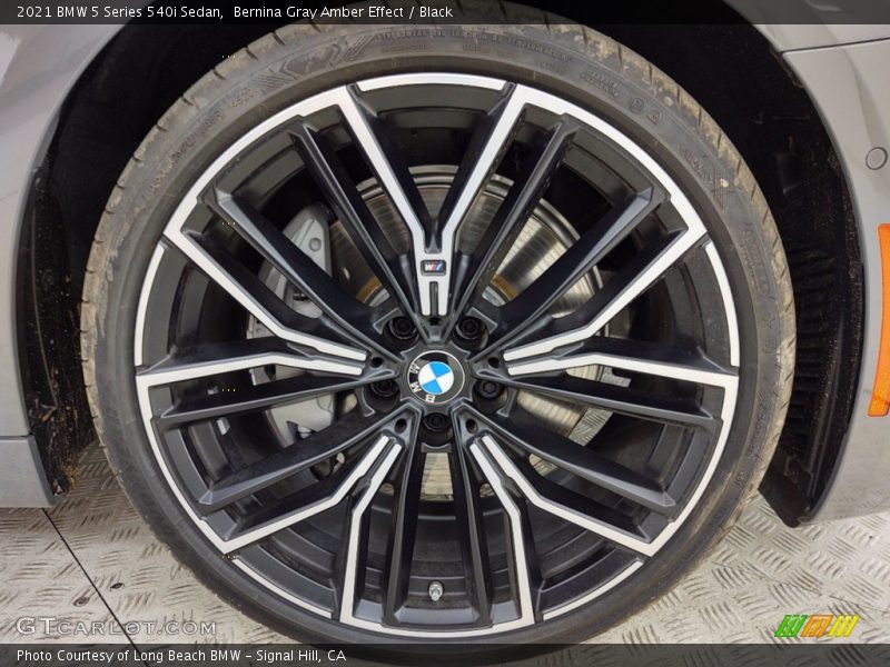 Bernina Gray Amber Effect / Black 2021 BMW 5 Series 540i Sedan