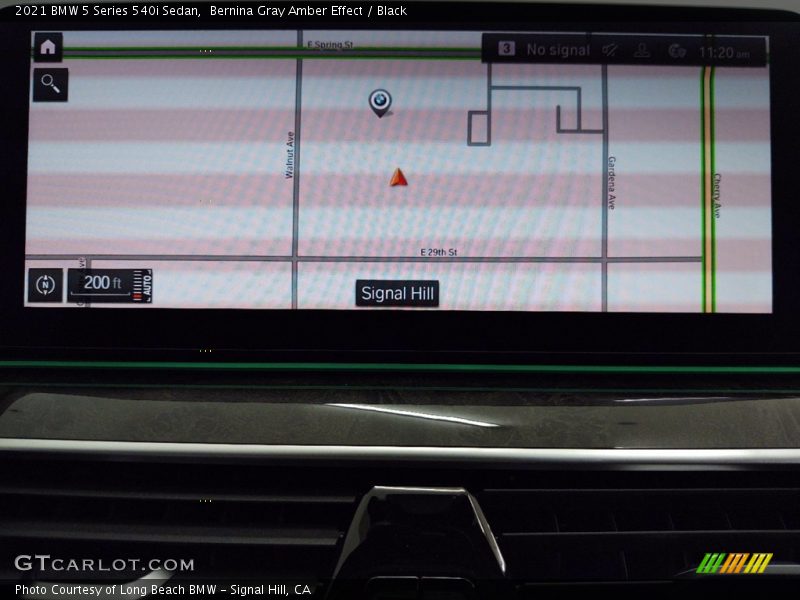 Bernina Gray Amber Effect / Black 2021 BMW 5 Series 540i Sedan