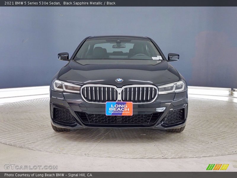 Black Sapphire Metallic / Black 2021 BMW 5 Series 530e Sedan