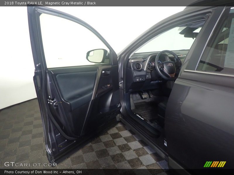 Magnetic Gray Metallic / Black 2018 Toyota RAV4 LE