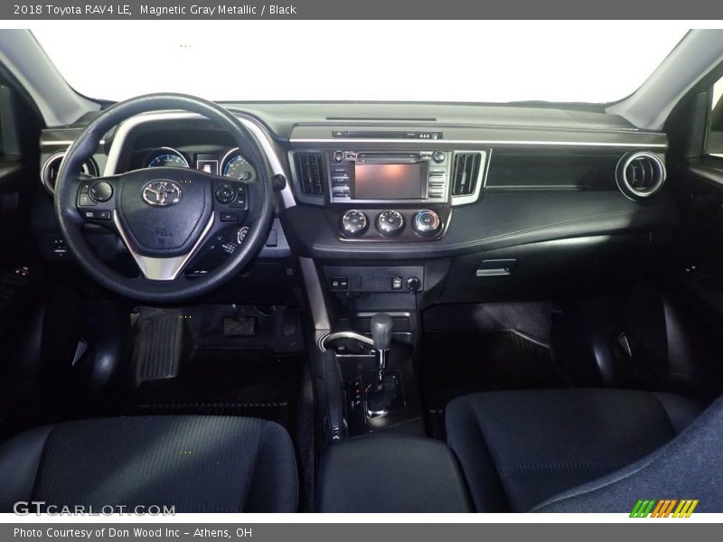 Magnetic Gray Metallic / Black 2018 Toyota RAV4 LE