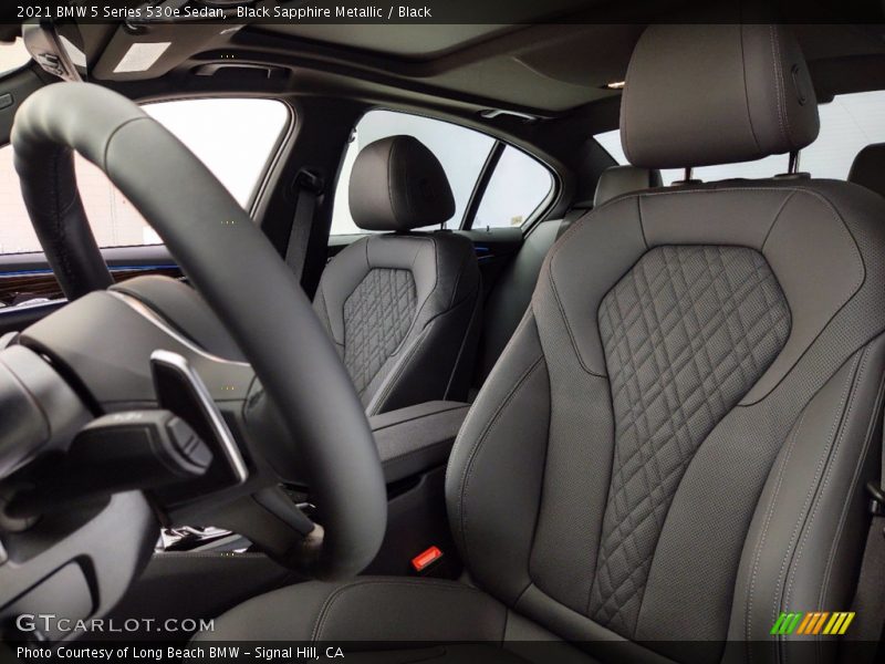 Black Sapphire Metallic / Black 2021 BMW 5 Series 530e Sedan