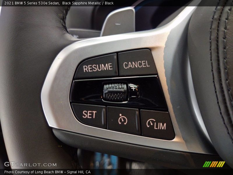 Black Sapphire Metallic / Black 2021 BMW 5 Series 530e Sedan
