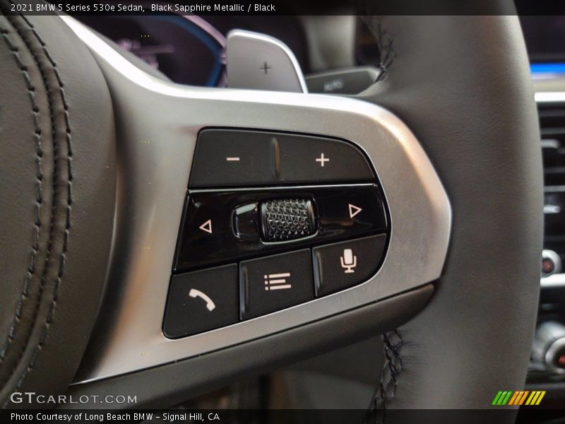Black Sapphire Metallic / Black 2021 BMW 5 Series 530e Sedan