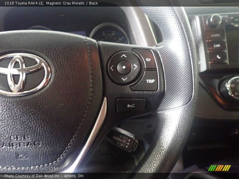 Magnetic Gray Metallic / Black 2018 Toyota RAV4 LE
