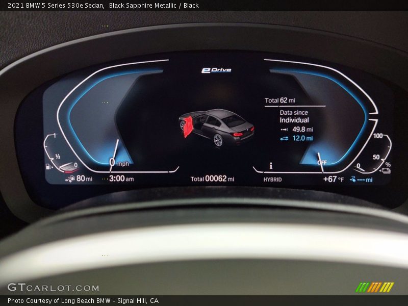 Black Sapphire Metallic / Black 2021 BMW 5 Series 530e Sedan