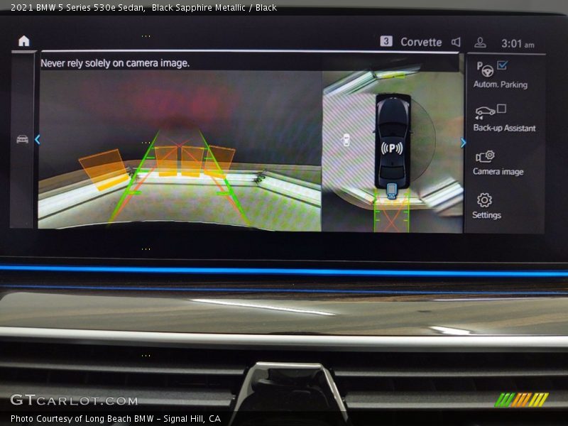 Black Sapphire Metallic / Black 2021 BMW 5 Series 530e Sedan