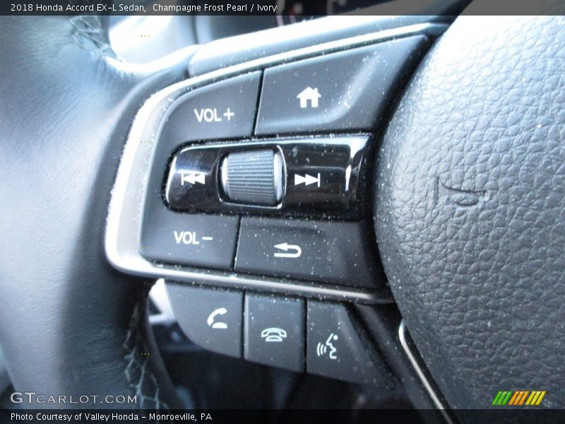 Champagne Frost Pearl / Ivory 2018 Honda Accord EX-L Sedan