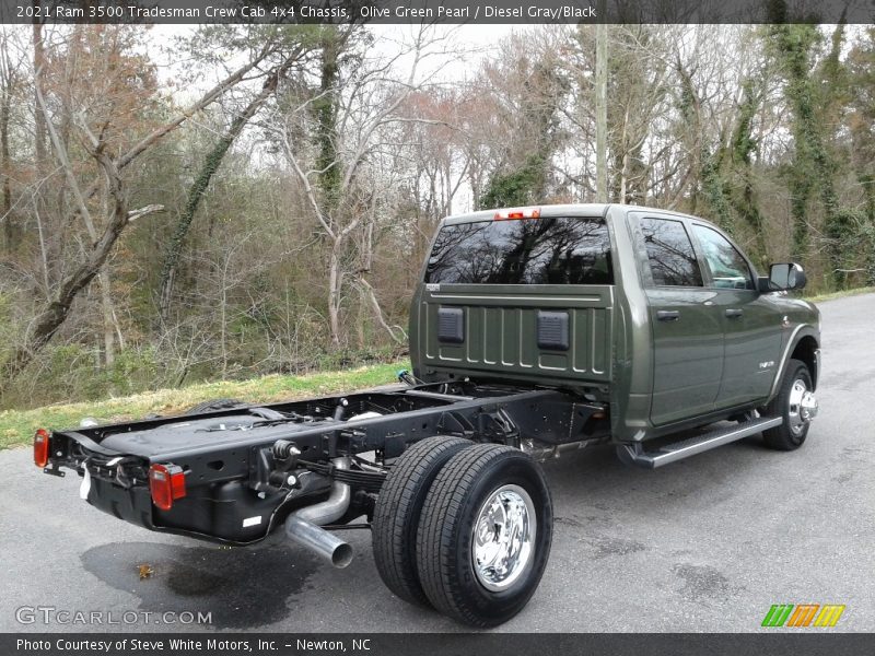 Olive Green Pearl / Diesel Gray/Black 2021 Ram 3500 Tradesman Crew Cab 4x4 Chassis