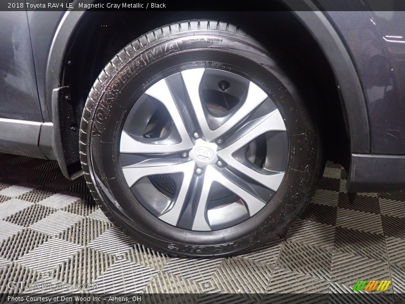 Magnetic Gray Metallic / Black 2018 Toyota RAV4 LE