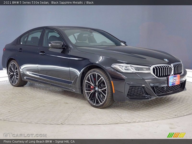 Black Sapphire Metallic / Black 2021 BMW 5 Series 530e Sedan