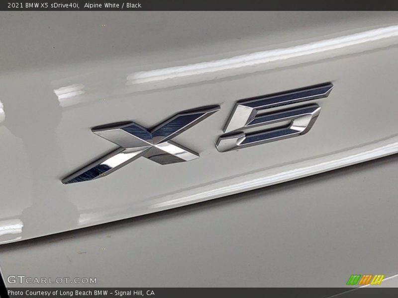 Alpine White / Black 2021 BMW X5 sDrive40i