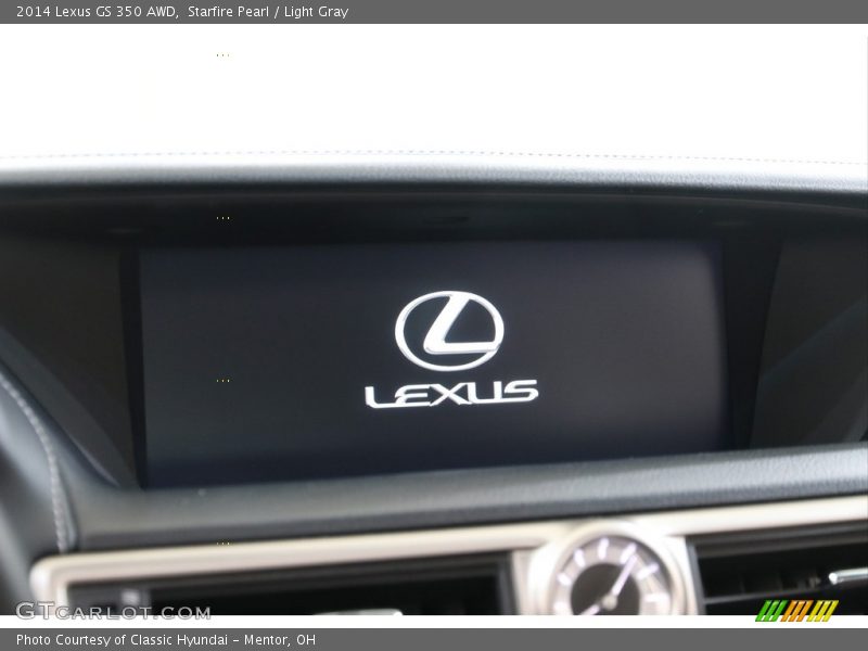 Starfire Pearl / Light Gray 2014 Lexus GS 350 AWD