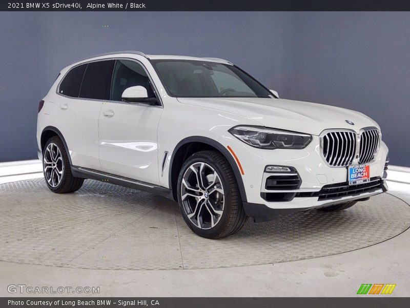 Alpine White / Black 2021 BMW X5 sDrive40i