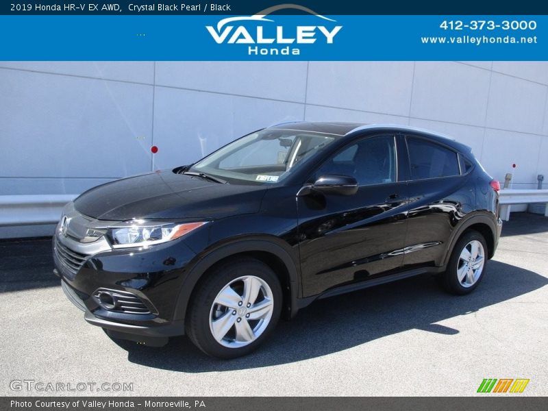 Crystal Black Pearl / Black 2019 Honda HR-V EX AWD