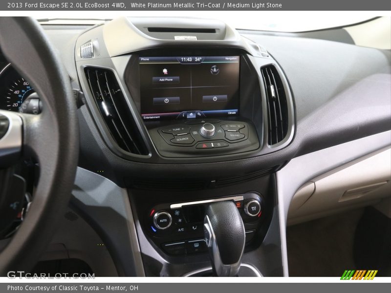 White Platinum Metallic Tri-Coat / Medium Light Stone 2013 Ford Escape SE 2.0L EcoBoost 4WD