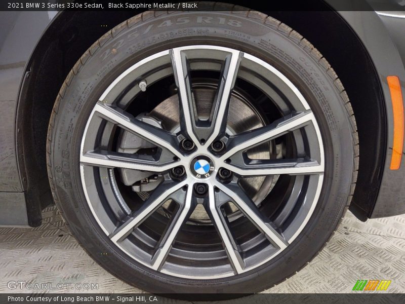 Black Sapphire Metallic / Black 2021 BMW 3 Series 330e Sedan