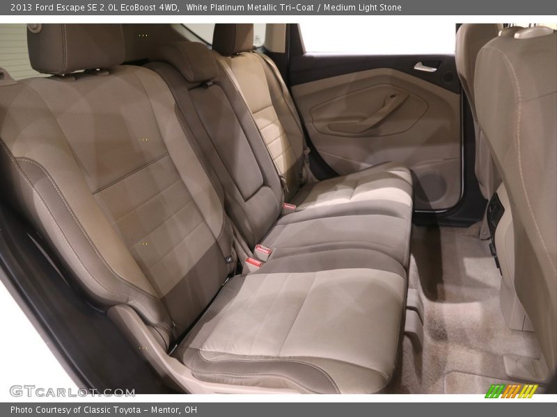 White Platinum Metallic Tri-Coat / Medium Light Stone 2013 Ford Escape SE 2.0L EcoBoost 4WD