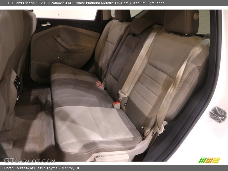 White Platinum Metallic Tri-Coat / Medium Light Stone 2013 Ford Escape SE 2.0L EcoBoost 4WD