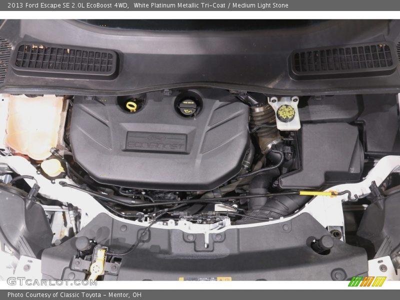White Platinum Metallic Tri-Coat / Medium Light Stone 2013 Ford Escape SE 2.0L EcoBoost 4WD