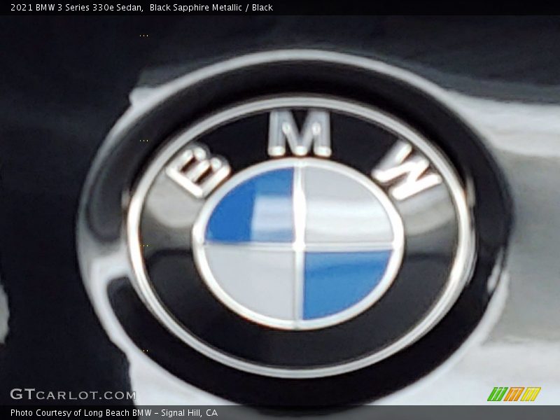 Black Sapphire Metallic / Black 2021 BMW 3 Series 330e Sedan